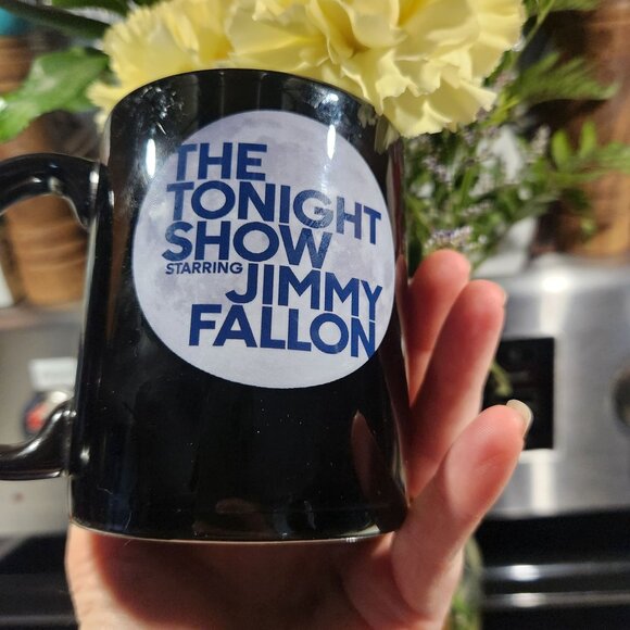 The Tonight Show Starring Jimmy Fallon Black Ceramic Coffee Mug - Picture 4 of 6